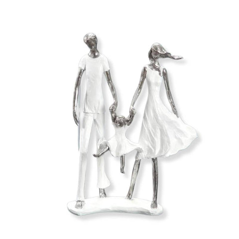 Statuetta di famiglia<br> 3 persone 35 cm