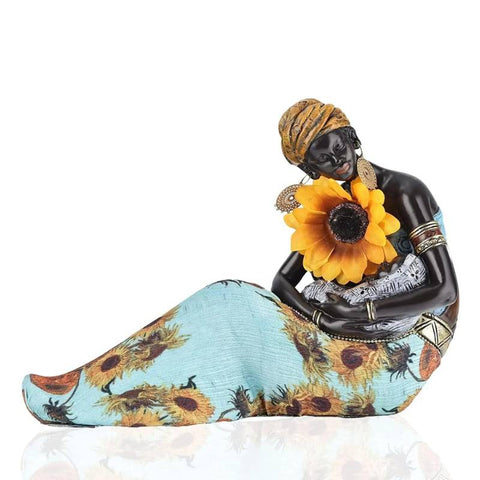 Statua africana<br> Seduto