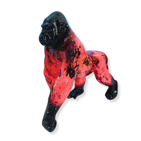 Statua del gorilla<br> Dipinto 27 cm