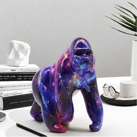Statua in resina gorilla spaziale 17 cm