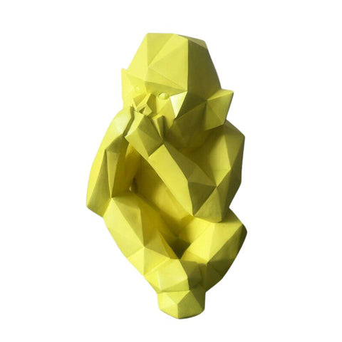 Statua Gorilla Origami da esterno 23 cm