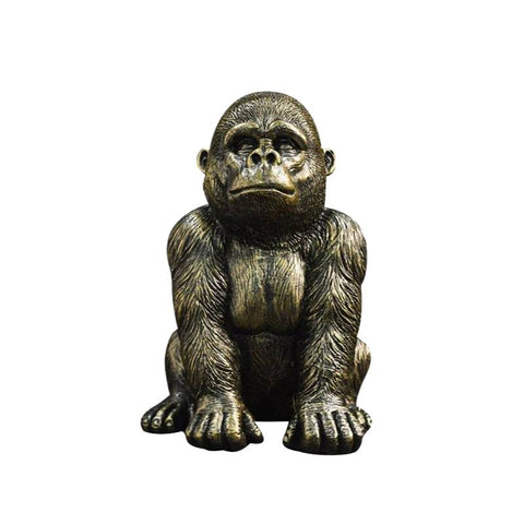 Statua del gorilla<br> Nero 19 cm