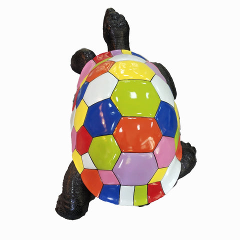 Statua tartaruga in resina Popart 110 cm