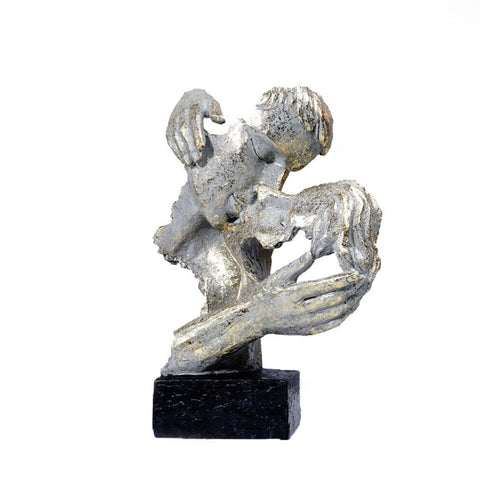 Scultura del volto di coppia