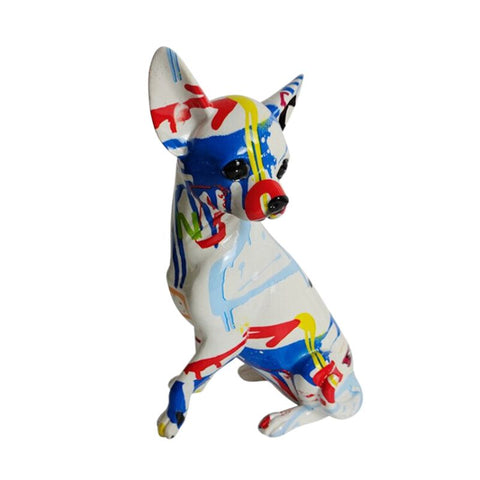 Statua del cane<br> Statuetta chihuahua 25 cm