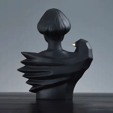 Statua di donna<br> Contemporaneo da 31 a 41 cm