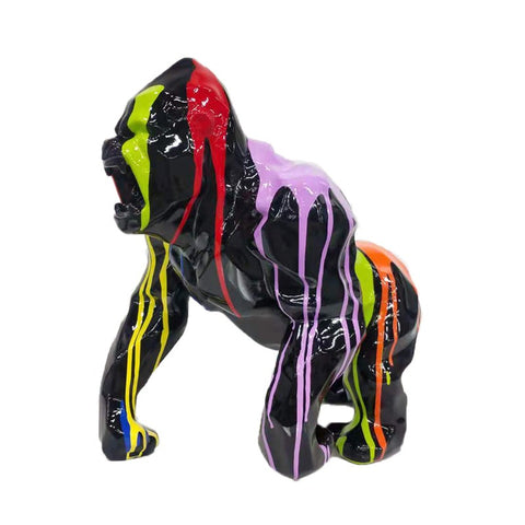 Statua gorilla in resina Popart 45 cm