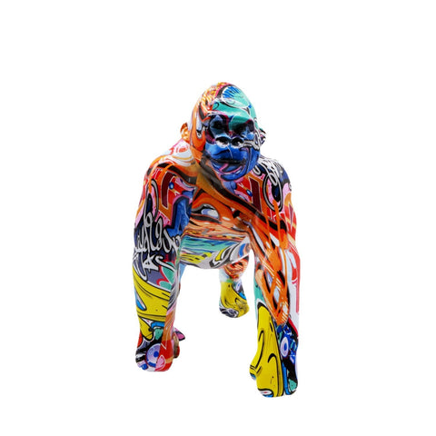 Statua gorilla in resina anni '80 26 cm