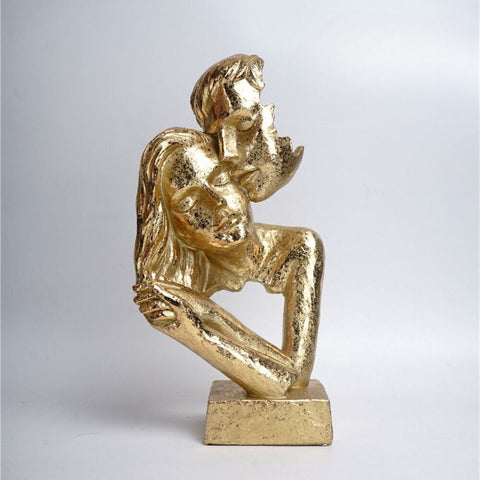Scultura del volto di coppia
