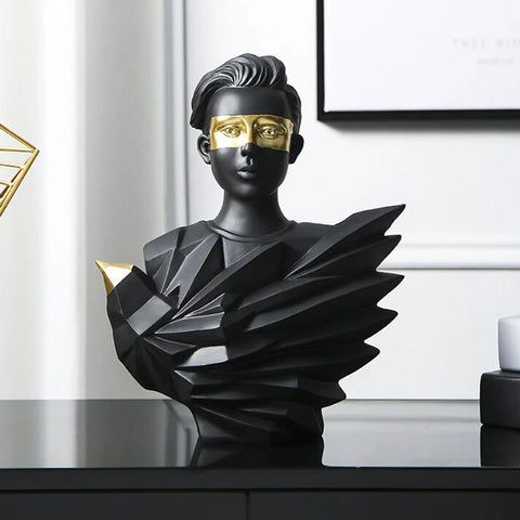 Statua di donna<br> Contemporaneo da 31 a 41 cm