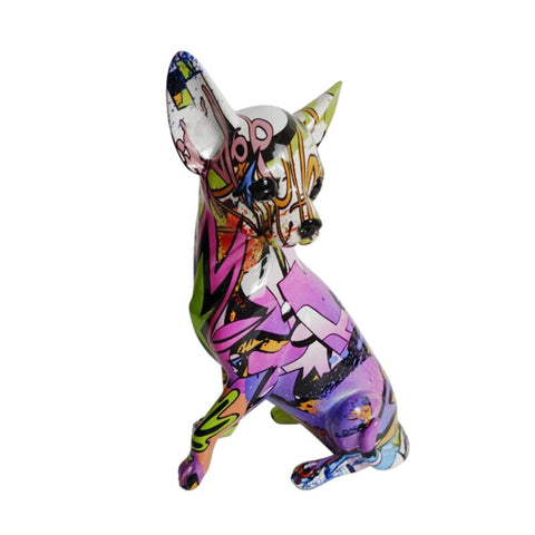 Statua del cane<br> Statuetta chihuahua 25 cm