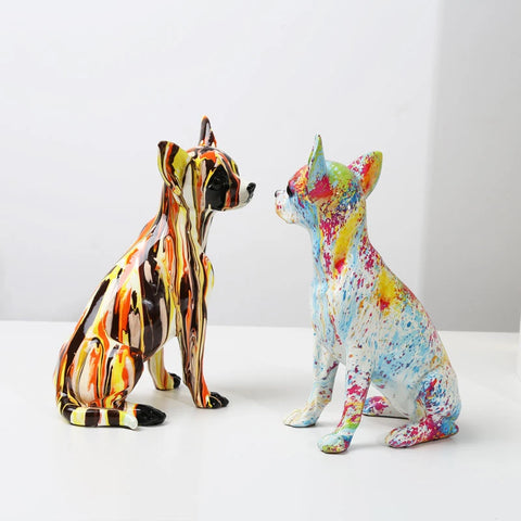 Statua del cane<br> Statuetta chihuahua 25 cm