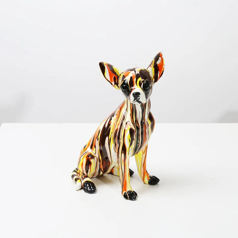 Statua del cane<br> Statuetta chihuahua 25 cm