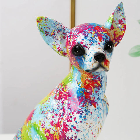 Statua del cane<br> Statuetta chihuahua 25 cm