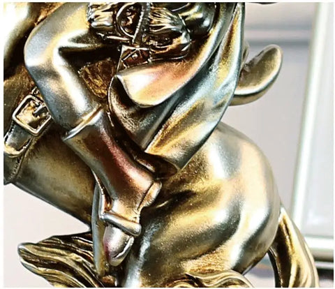 Statua di Napoleone su cavallo d'argento 33 cm