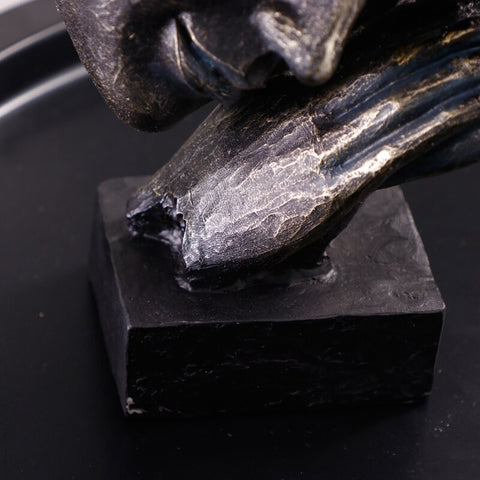 Statua Volto di Donna effetto bronzo 22 cm