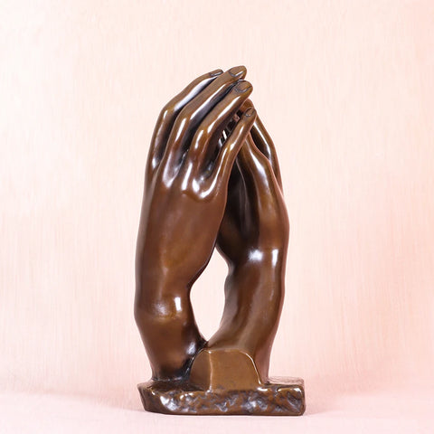 Statua in bronzo Cattedrale di Rodin<br> Riproduzione 21 cm