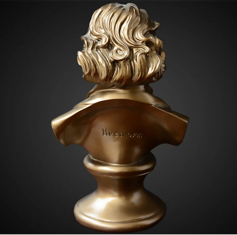 Busto dorato di Beethoven 30 cm