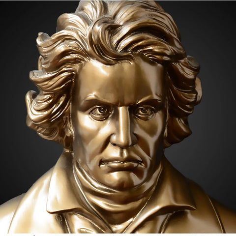 Busto dorato di Beethoven 30 cm