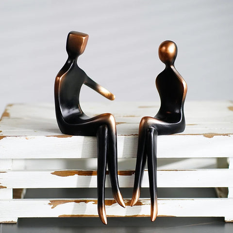 statuette couple moderne