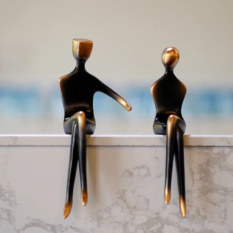 statuette couple moderne