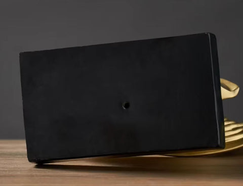 Scultura astratta Bonanza oro 28 cm
