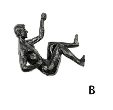 Statuetta atleta arrampicatore