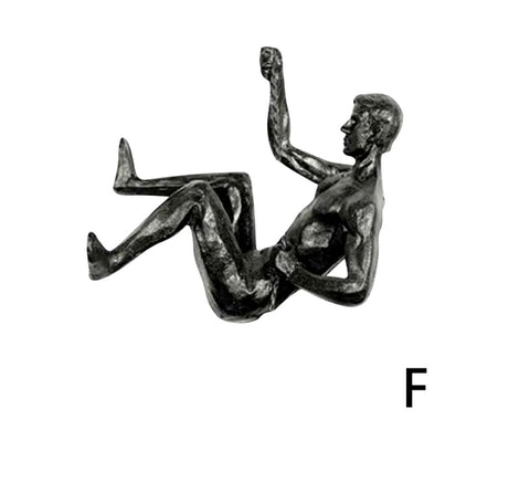 Statuetta atleta arrampicatore