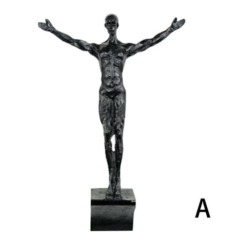 Statuetta atleta arrampicatore