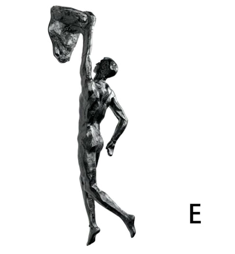 Statuetta atleta arrampicatore