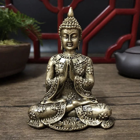 Statua di Buddha femminile in bronzo 10 cm