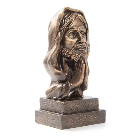 Busto Gesù Cristo effetto bronzo 14 cm
