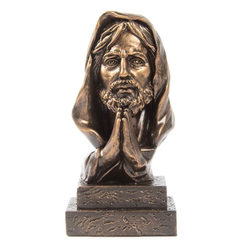 Busto Gesù Cristo effetto bronzo 14 cm