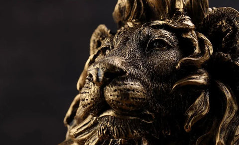 Statua busto leone 41 cm