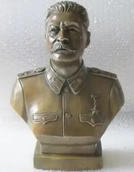 Busto in bronzo di Joseph Stalin 30 cm