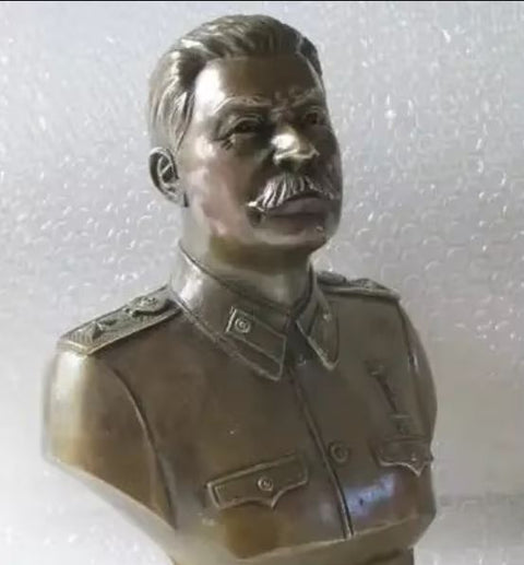 Busto in bronzo di Joseph Stalin 30 cm