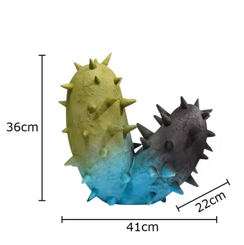 Scultura Cactus Design in resina 36 cm