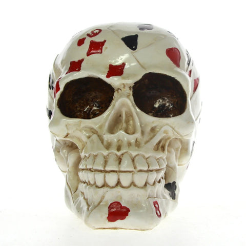 Statua teschio da poker 12 cm