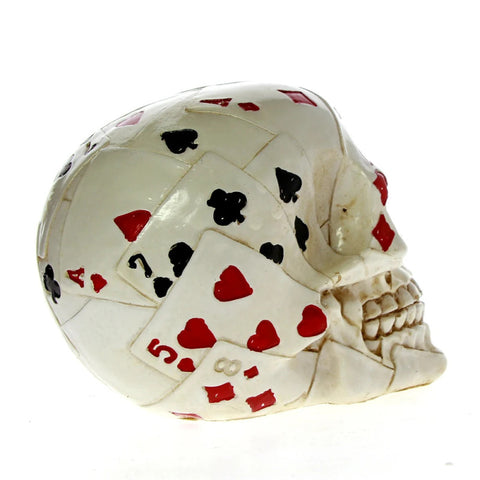 Statua teschio da poker 12 cm