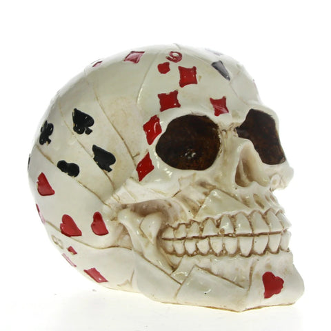 Statua teschio da poker 12 cm