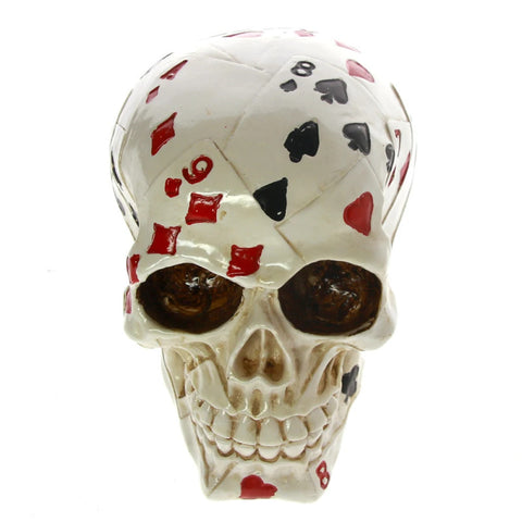 Statua teschio da poker 12 cm