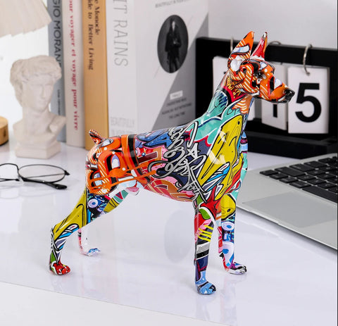 Statua Doberman Popart 22 cm
