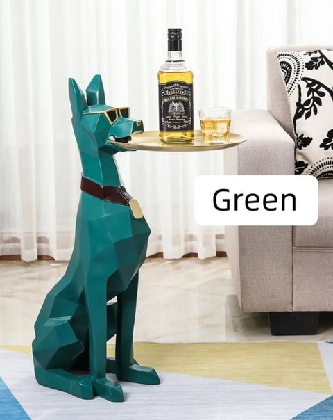 Tavolino statua Dobermann 74 cm