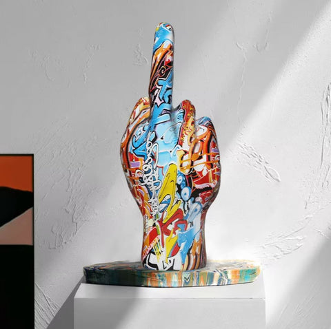 Statua della mano centrale 19 cm