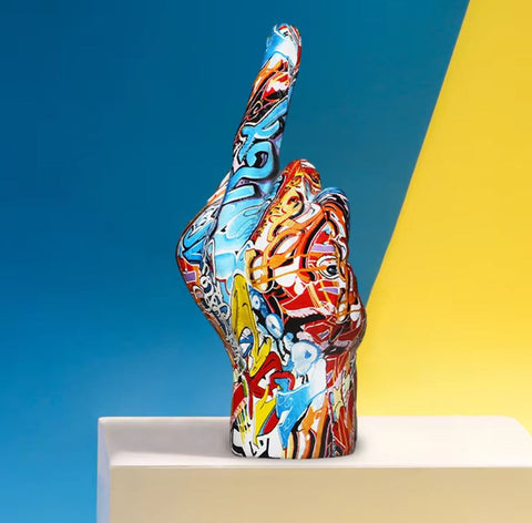 Statua della mano centrale 19 cm