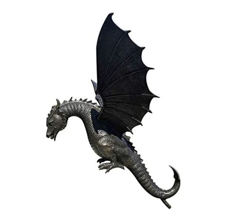 Statua di drago in resina per esterni - compatibile con la fontana - 30 cm