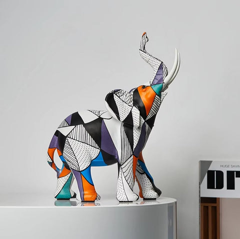 Statua di elefante art deco 19 cm