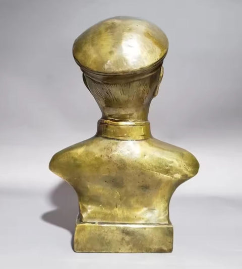 Statua busto Felix Dzerzhinski in ottone 18 cm
