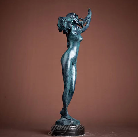 Statua di Donna Nuda in Bronzo 37 cm