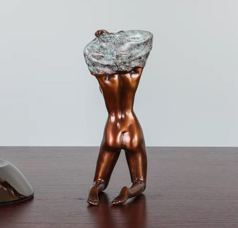 Statua in bronzo di donna nuda 17 cm